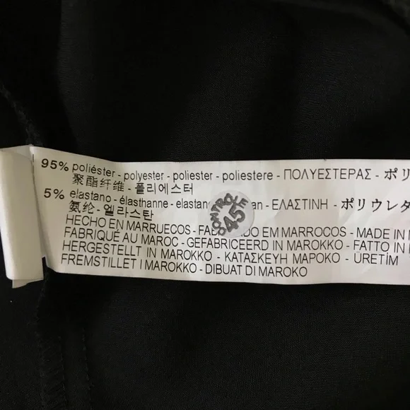 Zara Black Asymmetrical Draped Sleeveless Top XS - Picture 3 of 5